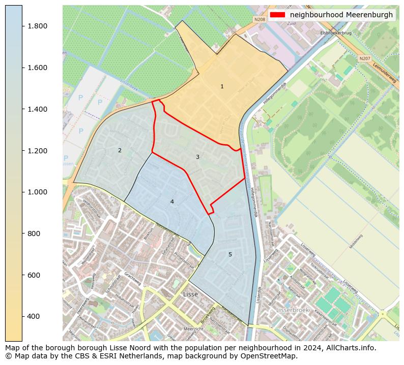 Image of the neighbourhood Meerenburgh at the map. This image is used as introduction to this page. This page shows a lot of information about the population in the neighbourhood Meerenburgh (such as the distribution by age groups of the residents, the composition of households, whether inhabitants are natives or Dutch with an immigration background, data about the houses (numbers, types, price development, use, type of property, ...) and more (car ownership, energy consumption, ...) based on open data from the Dutch Central Bureau of Statistics and various other sources!