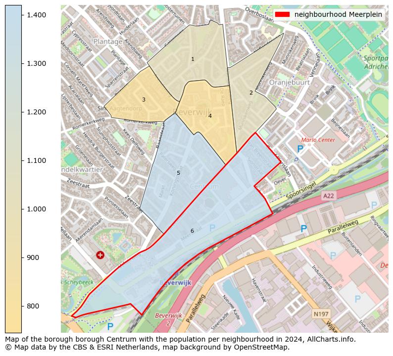 Image of the neighbourhood Meerplein at the map. This image is used as introduction to this page. This page shows a lot of information about the population in the neighbourhood Meerplein (such as the distribution by age groups of the residents, the composition of households, whether inhabitants are natives or Dutch with an immigration background, data about the houses (numbers, types, price development, use, type of property, ...) and more (car ownership, energy consumption, ...) based on open data from the Dutch Central Bureau of Statistics and various other sources!