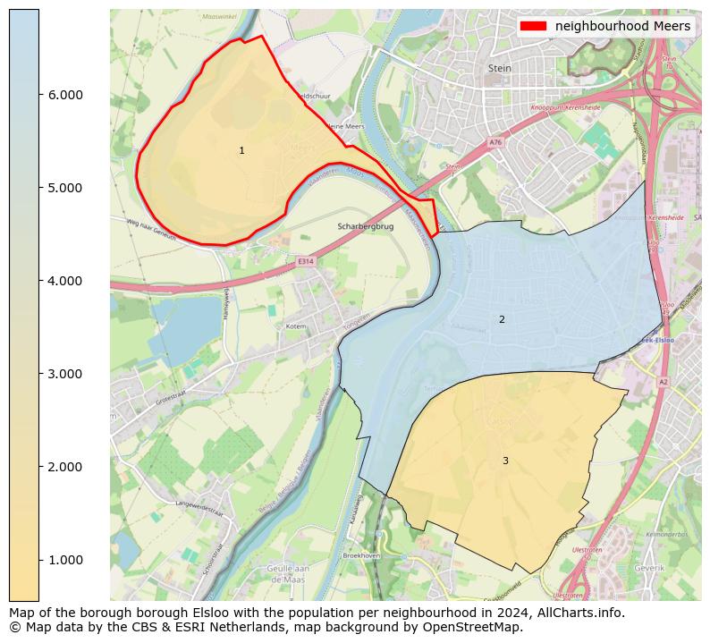 Image of the neighbourhood Meers at the map. This image is used as introduction to this page. This page shows a lot of information about the population in the neighbourhood Meers (such as the distribution by age groups of the residents, the composition of households, whether inhabitants are natives or Dutch with an immigration background, data about the houses (numbers, types, price development, use, type of property, ...) and more (car ownership, energy consumption, ...) based on open data from the Dutch Central Bureau of Statistics and various other sources!