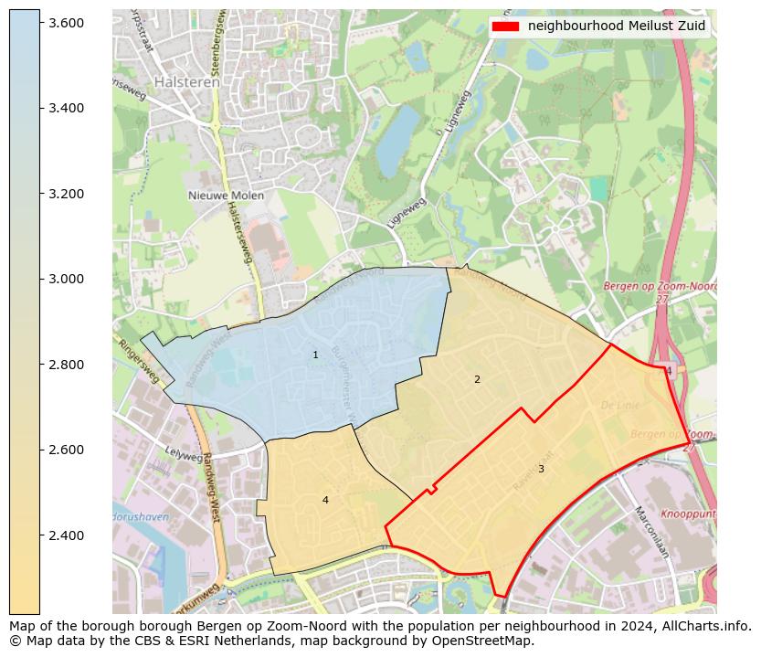 Image of the neighbourhood Meilust Zuid at the map. This image is used as introduction to this page. This page shows a lot of information about the population in the neighbourhood Meilust Zuid (such as the distribution by age groups of the residents, the composition of households, whether inhabitants are natives or Dutch with an immigration background, data about the houses (numbers, types, price development, use, type of property, ...) and more (car ownership, energy consumption, ...) based on open data from the Dutch Central Bureau of Statistics and various other sources!