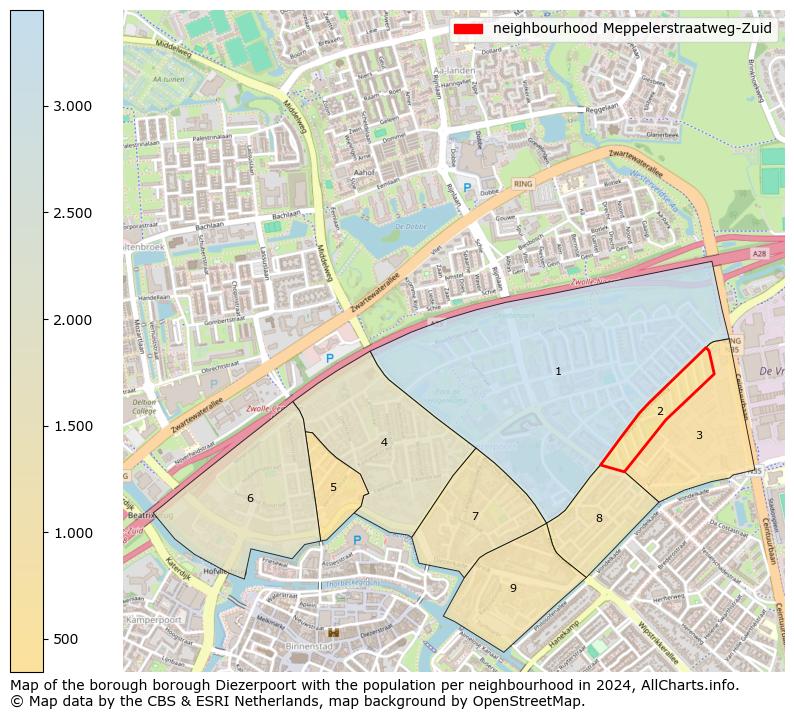 Image of the neighbourhood Meppelerstraatweg-Zuid at the map. This image is used as introduction to this page. This page shows a lot of information about the population in the neighbourhood Meppelerstraatweg-Zuid (such as the distribution by age groups of the residents, the composition of households, whether inhabitants are natives or Dutch with an immigration background, data about the houses (numbers, types, price development, use, type of property, ...) and more (car ownership, energy consumption, ...) based on open data from the Dutch Central Bureau of Statistics and various other sources!