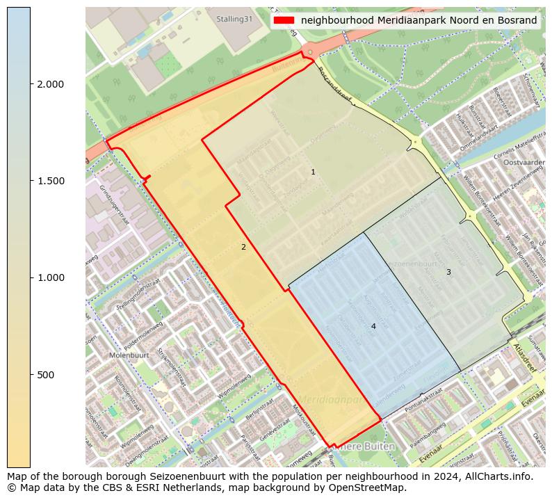 Image of the neighbourhood Meridiaanpark Noord en Bosrand at the map. This image is used as introduction to this page. This page shows a lot of information about the population in the neighbourhood Meridiaanpark Noord en Bosrand (such as the distribution by age groups of the residents, the composition of households, whether inhabitants are natives or Dutch with an immigration background, data about the houses (numbers, types, price development, use, type of property, ...) and more (car ownership, energy consumption, ...) based on open data from the Dutch Central Bureau of Statistics and various other sources!