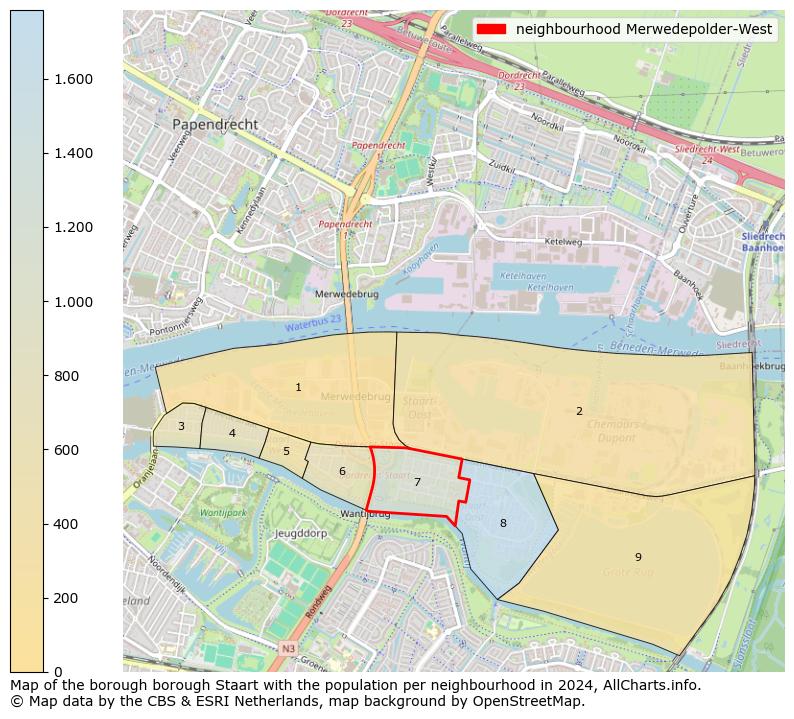 Image of the neighbourhood Merwedepolder-West at the map. This image is used as introduction to this page. This page shows a lot of information about the population in the neighbourhood Merwedepolder-West (such as the distribution by age groups of the residents, the composition of households, whether inhabitants are natives or Dutch with an immigration background, data about the houses (numbers, types, price development, use, type of property, ...) and more (car ownership, energy consumption, ...) based on open data from the Dutch Central Bureau of Statistics and various other sources!