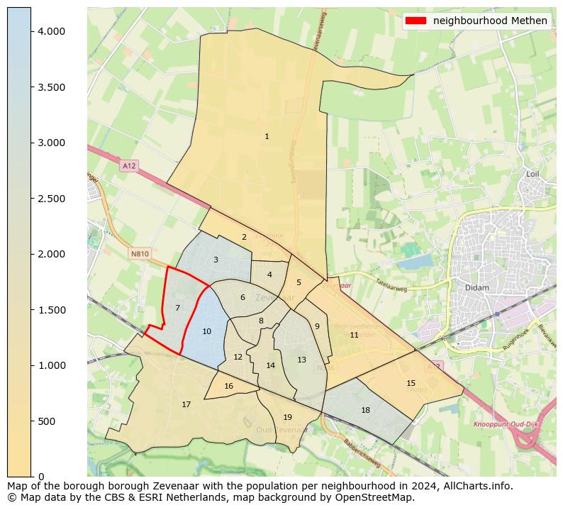 Image of the neighbourhood Methen at the map. This image is used as introduction to this page. This page shows a lot of information about the population in the neighbourhood Methen (such as the distribution by age groups of the residents, the composition of households, whether inhabitants are natives or Dutch with an immigration background, data about the houses (numbers, types, price development, use, type of property, ...) and more (car ownership, energy consumption, ...) based on open data from the Dutch Central Bureau of Statistics and various other sources!