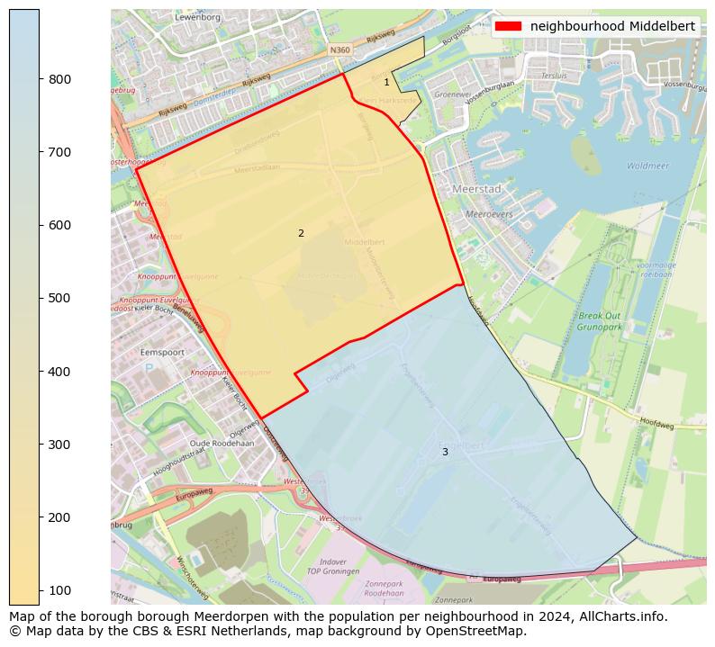 Image of the neighbourhood Middelbert at the map. This image is used as introduction to this page. This page shows a lot of information about the population in the neighbourhood Middelbert (such as the distribution by age groups of the residents, the composition of households, whether inhabitants are natives or Dutch with an immigration background, data about the houses (numbers, types, price development, use, type of property, ...) and more (car ownership, energy consumption, ...) based on open data from the Dutch Central Bureau of Statistics and various other sources!