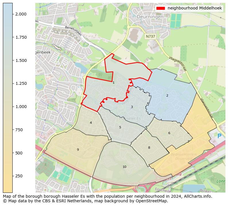 Image of the neighbourhood Middelhoek at the map. This image is used as introduction to this page. This page shows a lot of information about the population in the neighbourhood Middelhoek (such as the distribution by age groups of the residents, the composition of households, whether inhabitants are natives or Dutch with an immigration background, data about the houses (numbers, types, price development, use, type of property, ...) and more (car ownership, energy consumption, ...) based on open data from the Dutch Central Bureau of Statistics and various other sources!