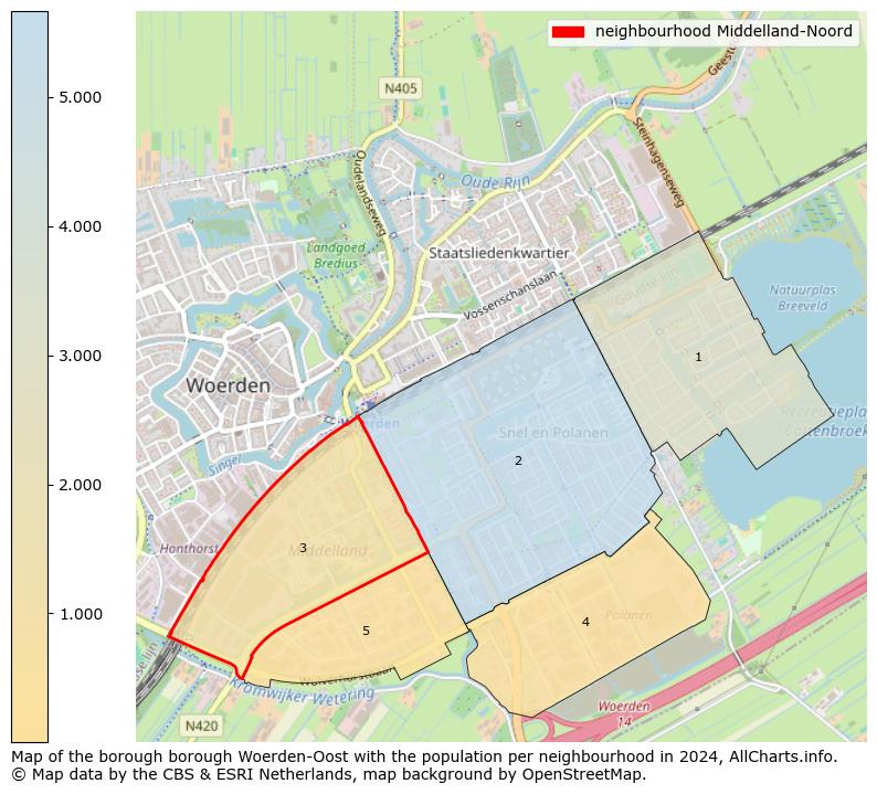 Image of the neighbourhood Middelland-Noord at the map. This image is used as introduction to this page. This page shows a lot of information about the population in the neighbourhood Middelland-Noord (such as the distribution by age groups of the residents, the composition of households, whether inhabitants are natives or Dutch with an immigration background, data about the houses (numbers, types, price development, use, type of property, ...) and more (car ownership, energy consumption, ...) based on open data from the Dutch Central Bureau of Statistics and various other sources!