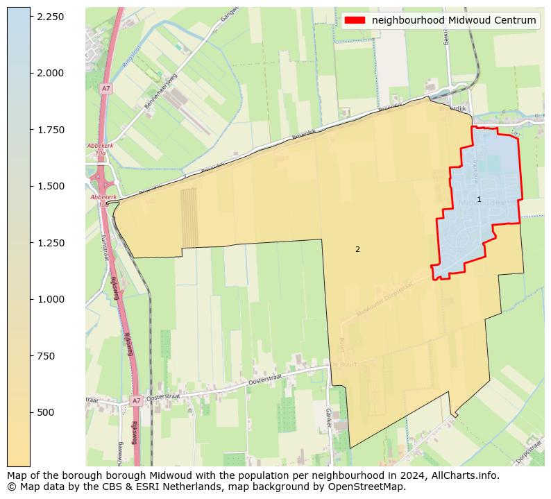 Image of the neighbourhood Midwoud Centrum at the map. This image is used as introduction to this page. This page shows a lot of information about the population in the neighbourhood Midwoud Centrum (such as the distribution by age groups of the residents, the composition of households, whether inhabitants are natives or Dutch with an immigration background, data about the houses (numbers, types, price development, use, type of property, ...) and more (car ownership, energy consumption, ...) based on open data from the Dutch Central Bureau of Statistics and various other sources!