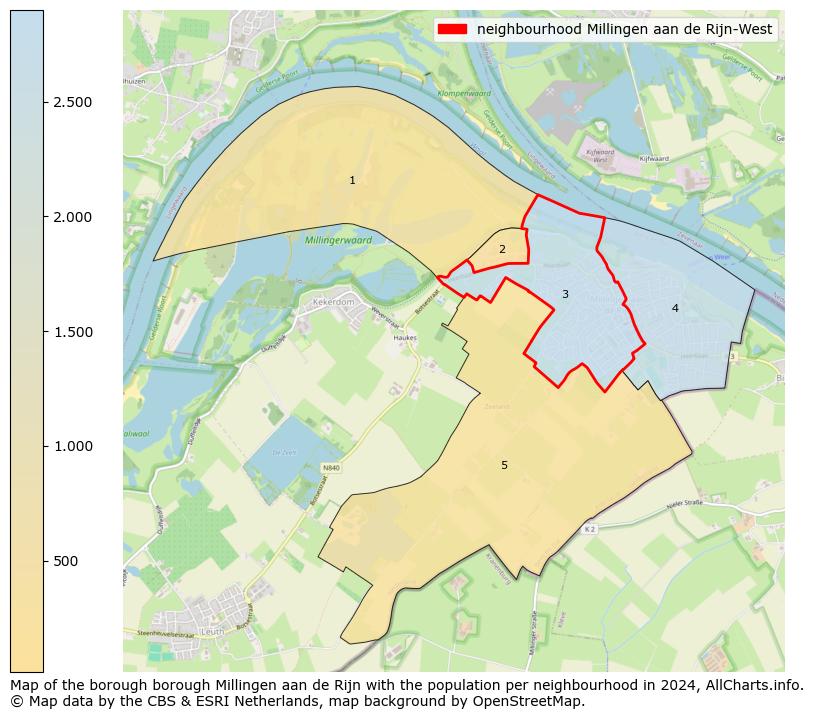 Image of the neighbourhood Millingen aan de Rijn-West at the map. This image is used as introduction to this page. This page shows a lot of information about the population in the neighbourhood Millingen aan de Rijn-West (such as the distribution by age groups of the residents, the composition of households, whether inhabitants are natives or Dutch with an immigration background, data about the houses (numbers, types, price development, use, type of property, ...) and more (car ownership, energy consumption, ...) based on open data from the Dutch Central Bureau of Statistics and various other sources!