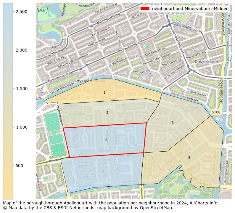 Image of the neighbourhood Minervabuurt-Midden at the map. This image is used as introduction to this page. This page shows a lot of information about the population in the neighbourhood Minervabuurt-Midden (such as the distribution by age groups of the residents, the composition of households, whether inhabitants are natives or Dutch with an immigration background, data about the houses (numbers, types, price development, use, type of property, ...) and more (car ownership, energy consumption, ...) based on open data from the Dutch Central Bureau of Statistics and various other sources!