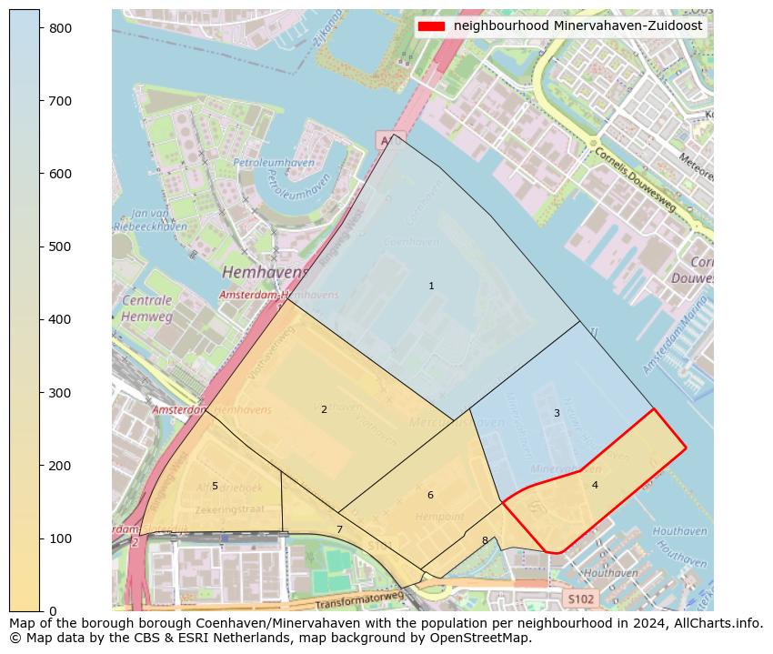 Image of the neighbourhood Minervahaven-Zuidoost at the map. This image is used as introduction to this page. This page shows a lot of information about the population in the neighbourhood Minervahaven-Zuidoost (such as the distribution by age groups of the residents, the composition of households, whether inhabitants are natives or Dutch with an immigration background, data about the houses (numbers, types, price development, use, type of property, ...) and more (car ownership, energy consumption, ...) based on open data from the Dutch Central Bureau of Statistics and various other sources!