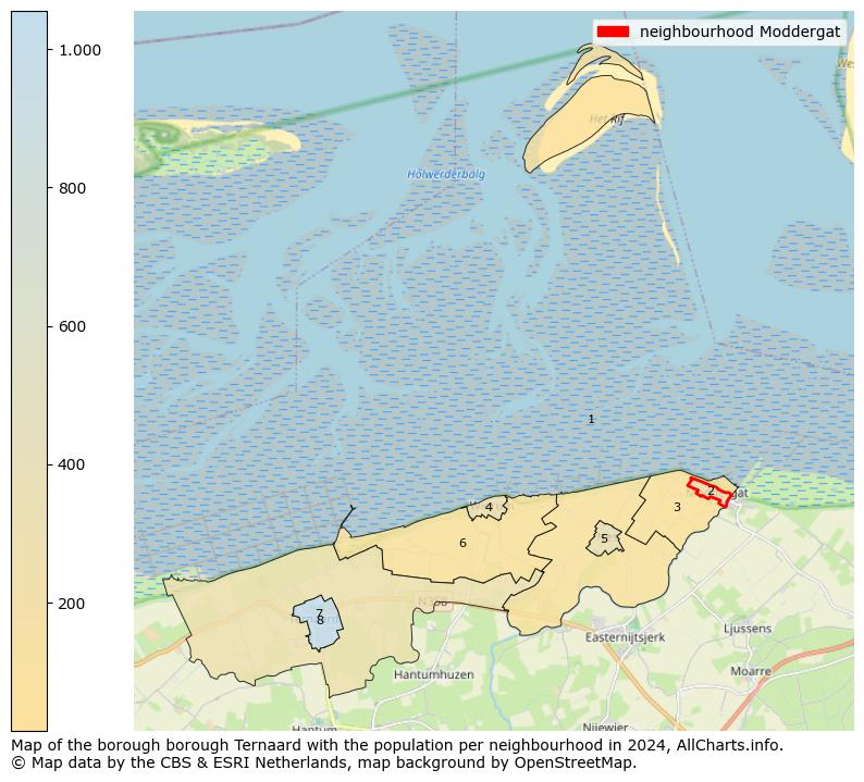 Image of the neighbourhood Moddergat at the map. This image is used as introduction to this page. This page shows a lot of information about the population in the neighbourhood Moddergat (such as the distribution by age groups of the residents, the composition of households, whether inhabitants are natives or Dutch with an immigration background, data about the houses (numbers, types, price development, use, type of property, ...) and more (car ownership, energy consumption, ...) based on open data from the Dutch Central Bureau of Statistics and various other sources!