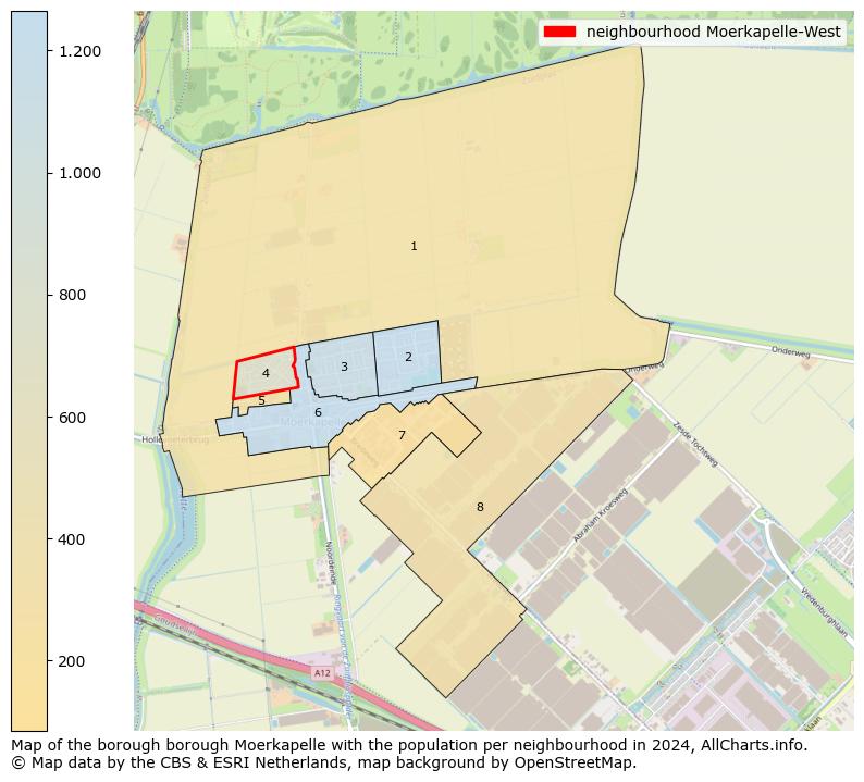 Image of the neighbourhood Moerkapelle-West at the map. This image is used as introduction to this page. This page shows a lot of information about the population in the neighbourhood Moerkapelle-West (such as the distribution by age groups of the residents, the composition of households, whether inhabitants are natives or Dutch with an immigration background, data about the houses (numbers, types, price development, use, type of property, ...) and more (car ownership, energy consumption, ...) based on open data from the Dutch Central Bureau of Statistics and various other sources!