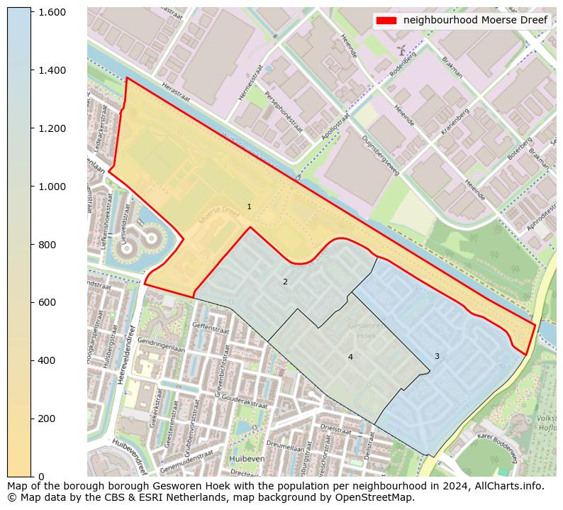 Image of the neighbourhood Moerse Dreef at the map. This image is used as introduction to this page. This page shows a lot of information about the population in the neighbourhood Moerse Dreef (such as the distribution by age groups of the residents, the composition of households, whether inhabitants are natives or Dutch with an immigration background, data about the houses (numbers, types, price development, use, type of property, ...) and more (car ownership, energy consumption, ...) based on open data from the Dutch Central Bureau of Statistics and various other sources!