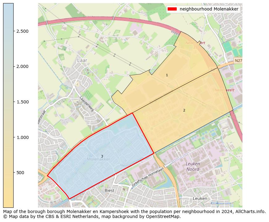 Image of the neighbourhood Molenakker at the map. This image is used as introduction to this page. This page shows a lot of information about the population in the neighbourhood Molenakker (such as the distribution by age groups of the residents, the composition of households, whether inhabitants are natives or Dutch with an immigration background, data about the houses (numbers, types, price development, use, type of property, ...) and more (car ownership, energy consumption, ...) based on open data from the Dutch Central Bureau of Statistics and various other sources!