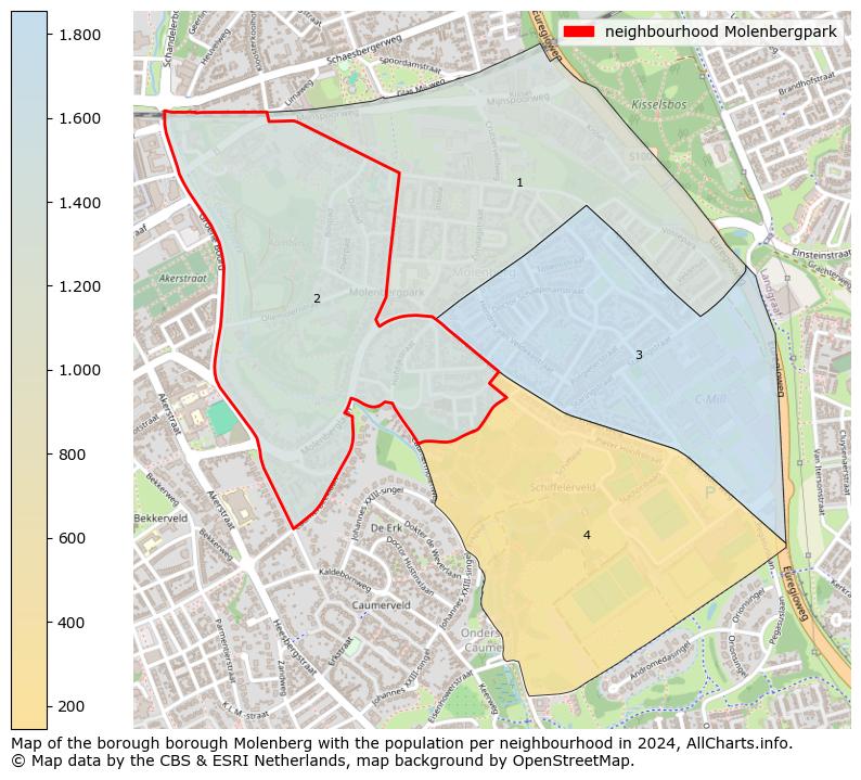 Image of the neighbourhood Molenbergpark at the map. This image is used as introduction to this page. This page shows a lot of information about the population in the neighbourhood Molenbergpark (such as the distribution by age groups of the residents, the composition of households, whether inhabitants are natives or Dutch with an immigration background, data about the houses (numbers, types, price development, use, type of property, ...) and more (car ownership, energy consumption, ...) based on open data from the Dutch Central Bureau of Statistics and various other sources!