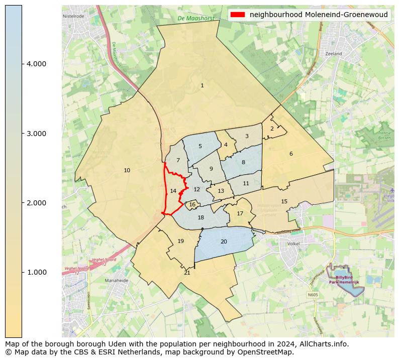 Image of the neighbourhood Moleneind-Groenewoud at the map. This image is used as introduction to this page. This page shows a lot of information about the population in the neighbourhood Moleneind-Groenewoud (such as the distribution by age groups of the residents, the composition of households, whether inhabitants are natives or Dutch with an immigration background, data about the houses (numbers, types, price development, use, type of property, ...) and more (car ownership, energy consumption, ...) based on open data from the Dutch Central Bureau of Statistics and various other sources!