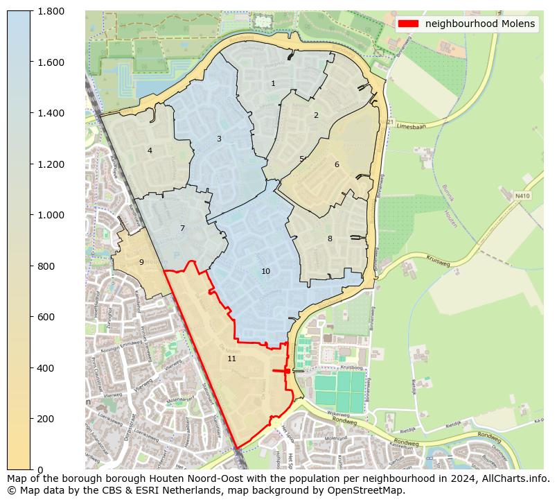 Image of the neighbourhood Molens at the map. This image is used as introduction to this page. This page shows a lot of information about the population in the neighbourhood Molens (such as the distribution by age groups of the residents, the composition of households, whether inhabitants are natives or Dutch with an immigration background, data about the houses (numbers, types, price development, use, type of property, ...) and more (car ownership, energy consumption, ...) based on open data from the Dutch Central Bureau of Statistics and various other sources!