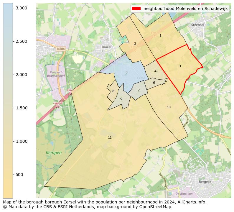 Image of the neighbourhood Molenveld en Schadewijk at the map. This image is used as introduction to this page. This page shows a lot of information about the population in the neighbourhood Molenveld en Schadewijk (such as the distribution by age groups of the residents, the composition of households, whether inhabitants are natives or Dutch with an immigration background, data about the houses (numbers, types, price development, use, type of property, ...) and more (car ownership, energy consumption, ...) based on open data from the Dutch Central Bureau of Statistics and various other sources!