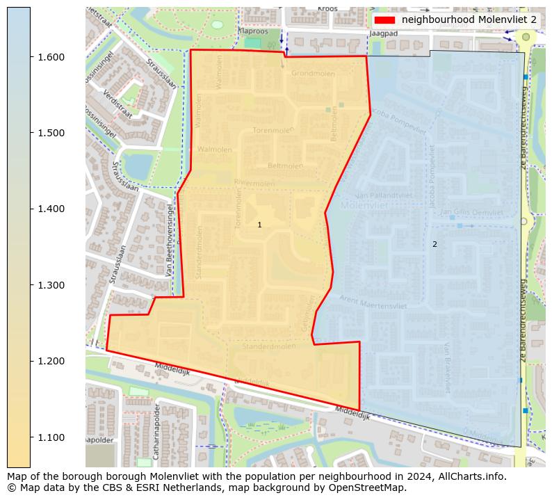 Image of the neighbourhood Molenvliet 2 at the map. This image is used as introduction to this page. This page shows a lot of information about the population in the neighbourhood Molenvliet 2 (such as the distribution by age groups of the residents, the composition of households, whether inhabitants are natives or Dutch with an immigration background, data about the houses (numbers, types, price development, use, type of property, ...) and more (car ownership, energy consumption, ...) based on open data from the Dutch Central Bureau of Statistics and various other sources!