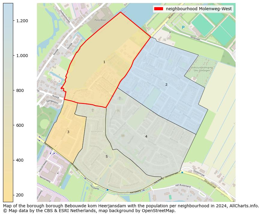 Image of the neighbourhood Molenweg-West at the map. This image is used as introduction to this page. This page shows a lot of information about the population in the neighbourhood Molenweg-West (such as the distribution by age groups of the residents, the composition of households, whether inhabitants are natives or Dutch with an immigration background, data about the houses (numbers, types, price development, use, type of property, ...) and more (car ownership, energy consumption, ...) based on open data from the Dutch Central Bureau of Statistics and various other sources!