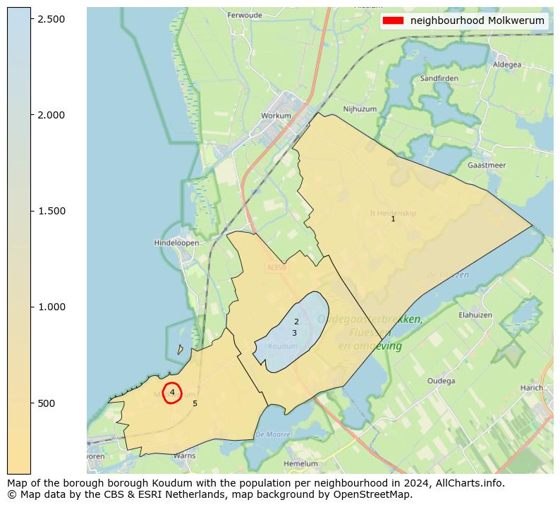 Image of the neighbourhood Molkwerum at the map. This image is used as introduction to this page. This page shows a lot of information about the population in the neighbourhood Molkwerum (such as the distribution by age groups of the residents, the composition of households, whether inhabitants are natives or Dutch with an immigration background, data about the houses (numbers, types, price development, use, type of property, ...) and more (car ownership, energy consumption, ...) based on open data from the Dutch Central Bureau of Statistics and various other sources!