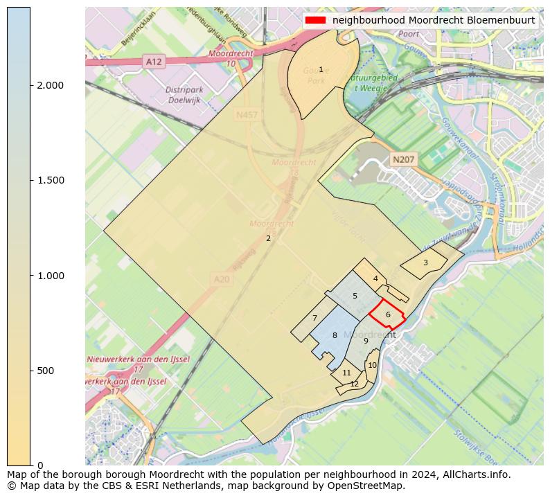 Image of the neighbourhood Moordrecht Bloemenbuurt at the map. This image is used as introduction to this page. This page shows a lot of information about the population in the neighbourhood Moordrecht Bloemenbuurt (such as the distribution by age groups of the residents, the composition of households, whether inhabitants are natives or Dutch with an immigration background, data about the houses (numbers, types, price development, use, type of property, ...) and more (car ownership, energy consumption, ...) based on open data from the Dutch Central Bureau of Statistics and various other sources!