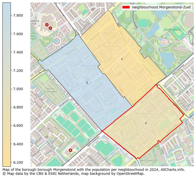 Image of the neighbourhood Morgenstond-Zuid at the map. This image is used as introduction to this page. This page shows a lot of information about the population in the neighbourhood Morgenstond-Zuid (such as the distribution by age groups of the residents, the composition of households, whether inhabitants are natives or Dutch with an immigration background, data about the houses (numbers, types, price development, use, type of property, ...) and more (car ownership, energy consumption, ...) based on open data from the Dutch Central Bureau of Statistics and various other sources!