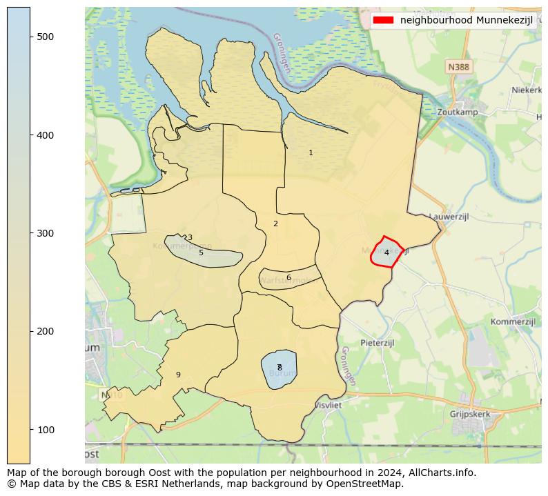 Image of the neighbourhood Munnekezijl at the map. This image is used as introduction to this page. This page shows a lot of information about the population in the neighbourhood Munnekezijl (such as the distribution by age groups of the residents, the composition of households, whether inhabitants are natives or Dutch with an immigration background, data about the houses (numbers, types, price development, use, type of property, ...) and more (car ownership, energy consumption, ...) based on open data from the Dutch Central Bureau of Statistics and various other sources!