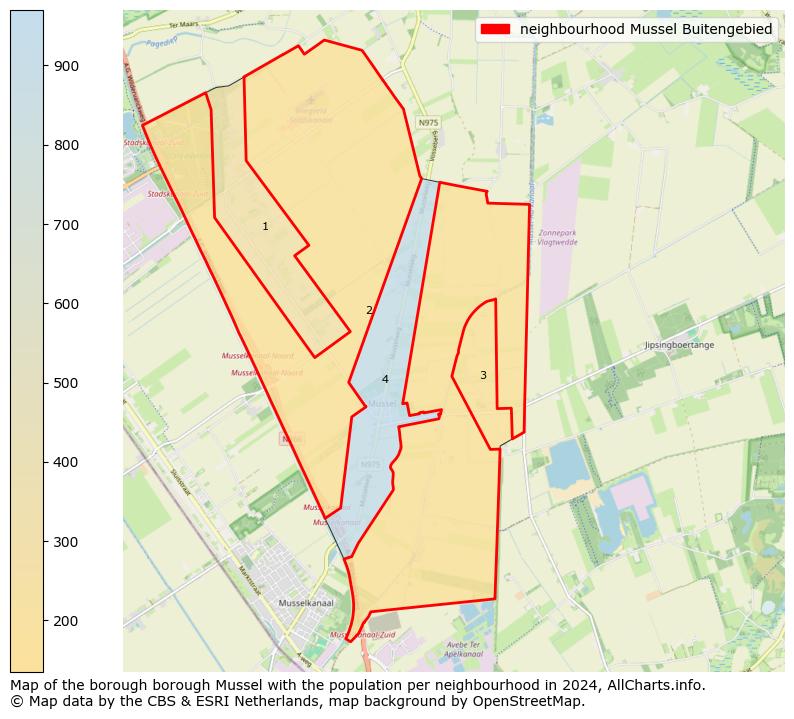 Image of the neighbourhood Mussel Buitengebied at the map. This image is used as introduction to this page. This page shows a lot of information about the population in the neighbourhood Mussel Buitengebied (such as the distribution by age groups of the residents, the composition of households, whether inhabitants are natives or Dutch with an immigration background, data about the houses (numbers, types, price development, use, type of property, ...) and more (car ownership, energy consumption, ...) based on open data from the Dutch Central Bureau of Statistics and various other sources!