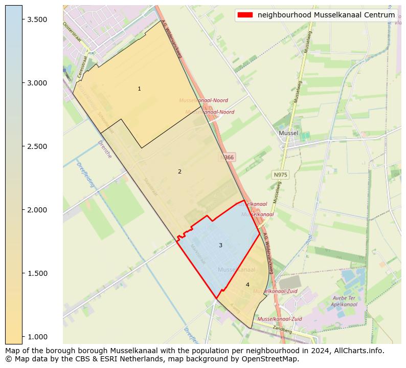 Image of the neighbourhood Musselkanaal Centrum at the map. This image is used as introduction to this page. This page shows a lot of information about the population in the neighbourhood Musselkanaal Centrum (such as the distribution by age groups of the residents, the composition of households, whether inhabitants are natives or Dutch with an immigration background, data about the houses (numbers, types, price development, use, type of property, ...) and more (car ownership, energy consumption, ...) based on open data from the Dutch Central Bureau of Statistics and various other sources!