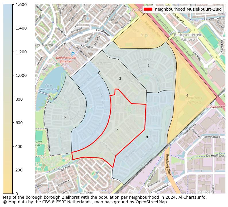 Image of the neighbourhood Muziekbuurt-Zuid at the map. This image is used as introduction to this page. This page shows a lot of information about the population in the neighbourhood Muziekbuurt-Zuid (such as the distribution by age groups of the residents, the composition of households, whether inhabitants are natives or Dutch with an immigration background, data about the houses (numbers, types, price development, use, type of property, ...) and more (car ownership, energy consumption, ...) based on open data from the Dutch Central Bureau of Statistics and various other sources!