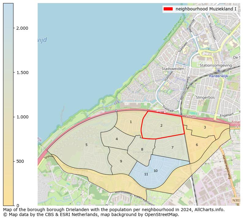 Image of the neighbourhood Muziekland I at the map. This image is used as introduction to this page. This page shows a lot of information about the population in the neighbourhood Muziekland I (such as the distribution by age groups of the residents, the composition of households, whether inhabitants are natives or Dutch with an immigration background, data about the houses (numbers, types, price development, use, type of property, ...) and more (car ownership, energy consumption, ...) based on open data from the Dutch Central Bureau of Statistics and various other sources!