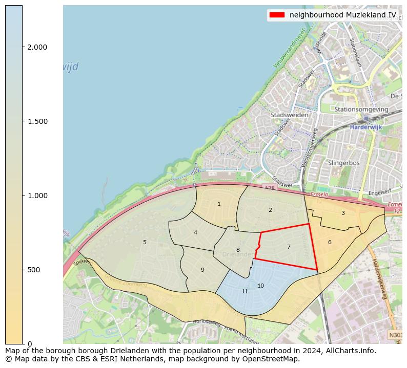 Image of the neighbourhood Muziekland IV at the map. This image is used as introduction to this page. This page shows a lot of information about the population in the neighbourhood Muziekland IV (such as the distribution by age groups of the residents, the composition of households, whether inhabitants are natives or Dutch with an immigration background, data about the houses (numbers, types, price development, use, type of property, ...) and more (car ownership, energy consumption, ...) based on open data from the Dutch Central Bureau of Statistics and various other sources!