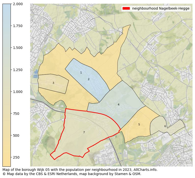 Map of the borough Wijk 05 with the population per neighbourhood in 2023. This page shows a lot of information about residents (such as the distribution by age groups, family composition, gender, native or Dutch with an immigration background, ...), homes (numbers, types, price development, use, type of property, ...) and more (car ownership, energy consumption, ...) based on open data from the Dutch Central Bureau of Statistics and various other sources!