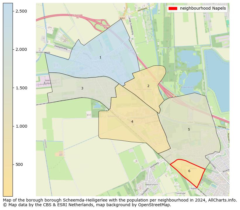 Image of the neighbourhood Napels at the map. This image is used as introduction to this page. This page shows a lot of information about the population in the neighbourhood Napels (such as the distribution by age groups of the residents, the composition of households, whether inhabitants are natives or Dutch with an immigration background, data about the houses (numbers, types, price development, use, type of property, ...) and more (car ownership, energy consumption, ...) based on open data from the Dutch Central Bureau of Statistics and various other sources!