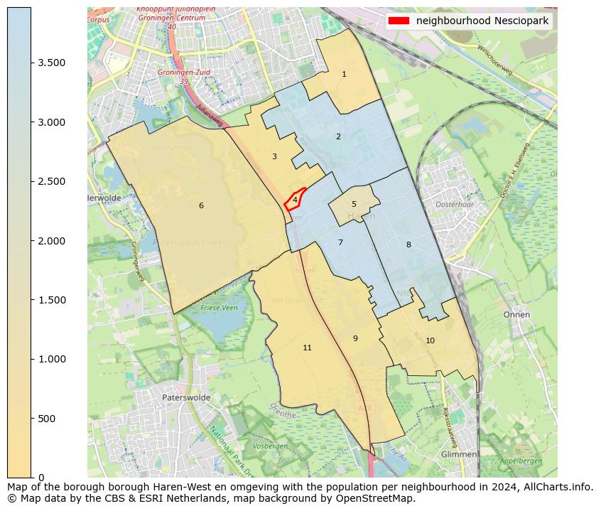 Image of the neighbourhood Nesciopark at the map. This image is used as introduction to this page. This page shows a lot of information about the population in the neighbourhood Nesciopark (such as the distribution by age groups of the residents, the composition of households, whether inhabitants are natives or Dutch with an immigration background, data about the houses (numbers, types, price development, use, type of property, ...) and more (car ownership, energy consumption, ...) based on open data from the Dutch Central Bureau of Statistics and various other sources!