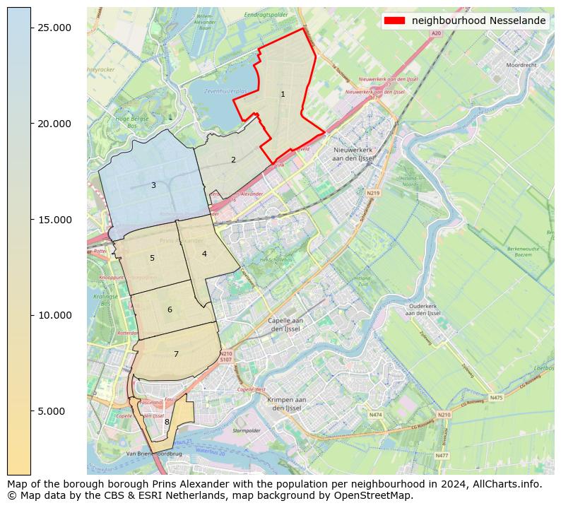 Image of the neighbourhood Nesselande at the map. This image is used as introduction to this page. This page shows a lot of information about the population in the neighbourhood Nesselande (such as the distribution by age groups of the residents, the composition of households, whether inhabitants are natives or Dutch with an immigration background, data about the houses (numbers, types, price development, use, type of property, ...) and more (car ownership, energy consumption, ...) based on open data from the Dutch Central Bureau of Statistics and various other sources!