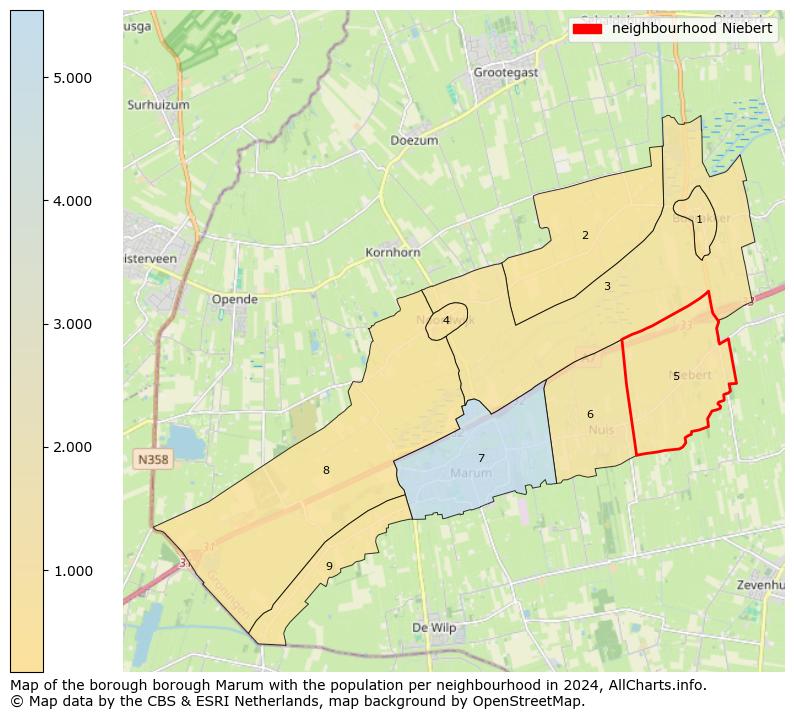 Image of the neighbourhood Niebert at the map. This image is used as introduction to this page. This page shows a lot of information about the population in the neighbourhood Niebert (such as the distribution by age groups of the residents, the composition of households, whether inhabitants are natives or Dutch with an immigration background, data about the houses (numbers, types, price development, use, type of property, ...) and more (car ownership, energy consumption, ...) based on open data from the Dutch Central Bureau of Statistics and various other sources!