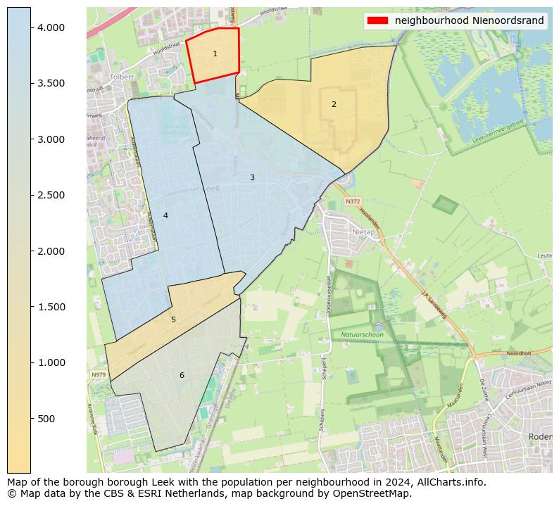 Image of the neighbourhood Nienoordsrand at the map. This image is used as introduction to this page. This page shows a lot of information about the population in the neighbourhood Nienoordsrand (such as the distribution by age groups of the residents, the composition of households, whether inhabitants are natives or Dutch with an immigration background, data about the houses (numbers, types, price development, use, type of property, ...) and more (car ownership, energy consumption, ...) based on open data from the Dutch Central Bureau of Statistics and various other sources!