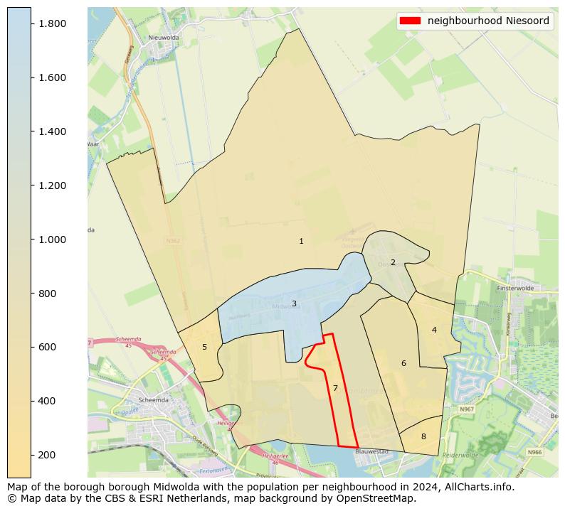 Image of the neighbourhood Niesoord at the map. This image is used as introduction to this page. This page shows a lot of information about the population in the neighbourhood Niesoord (such as the distribution by age groups of the residents, the composition of households, whether inhabitants are natives or Dutch with an immigration background, data about the houses (numbers, types, price development, use, type of property, ...) and more (car ownership, energy consumption, ...) based on open data from the Dutch Central Bureau of Statistics and various other sources!