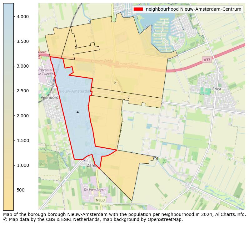 Image of the neighbourhood Nieuw-Amsterdam-Centrum at the map. This image is used as introduction to this page. This page shows a lot of information about the population in the neighbourhood Nieuw-Amsterdam-Centrum (such as the distribution by age groups of the residents, the composition of households, whether inhabitants are natives or Dutch with an immigration background, data about the houses (numbers, types, price development, use, type of property, ...) and more (car ownership, energy consumption, ...) based on open data from the Dutch Central Bureau of Statistics and various other sources!