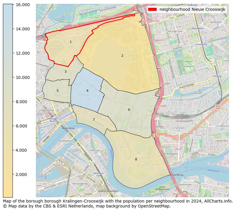 Image of the neighbourhood Nieuw Crooswijk at the map. This image is used as introduction to this page. This page shows a lot of information about the population in the neighbourhood Nieuw Crooswijk (such as the distribution by age groups of the residents, the composition of households, whether inhabitants are natives or Dutch with an immigration background, data about the houses (numbers, types, price development, use, type of property, ...) and more (car ownership, energy consumption, ...) based on open data from the Dutch Central Bureau of Statistics and various other sources!