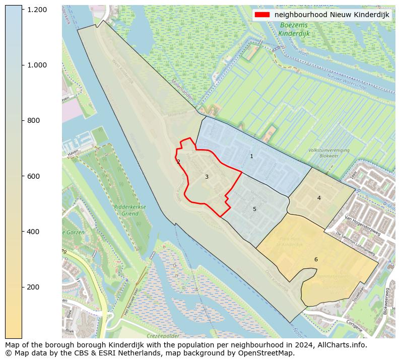 Image of the neighbourhood Nieuw Kinderdijk at the map. This image is used as introduction to this page. This page shows a lot of information about the population in the neighbourhood Nieuw Kinderdijk (such as the distribution by age groups of the residents, the composition of households, whether inhabitants are natives or Dutch with an immigration background, data about the houses (numbers, types, price development, use, type of property, ...) and more (car ownership, energy consumption, ...) based on open data from the Dutch Central Bureau of Statistics and various other sources!