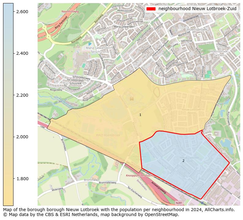 Image of the neighbourhood Nieuw Lotbroek-Zuid at the map. This image is used as introduction to this page. This page shows a lot of information about the population in the neighbourhood Nieuw Lotbroek-Zuid (such as the distribution by age groups of the residents, the composition of households, whether inhabitants are natives or Dutch with an immigration background, data about the houses (numbers, types, price development, use, type of property, ...) and more (car ownership, energy consumption, ...) based on open data from the Dutch Central Bureau of Statistics and various other sources!