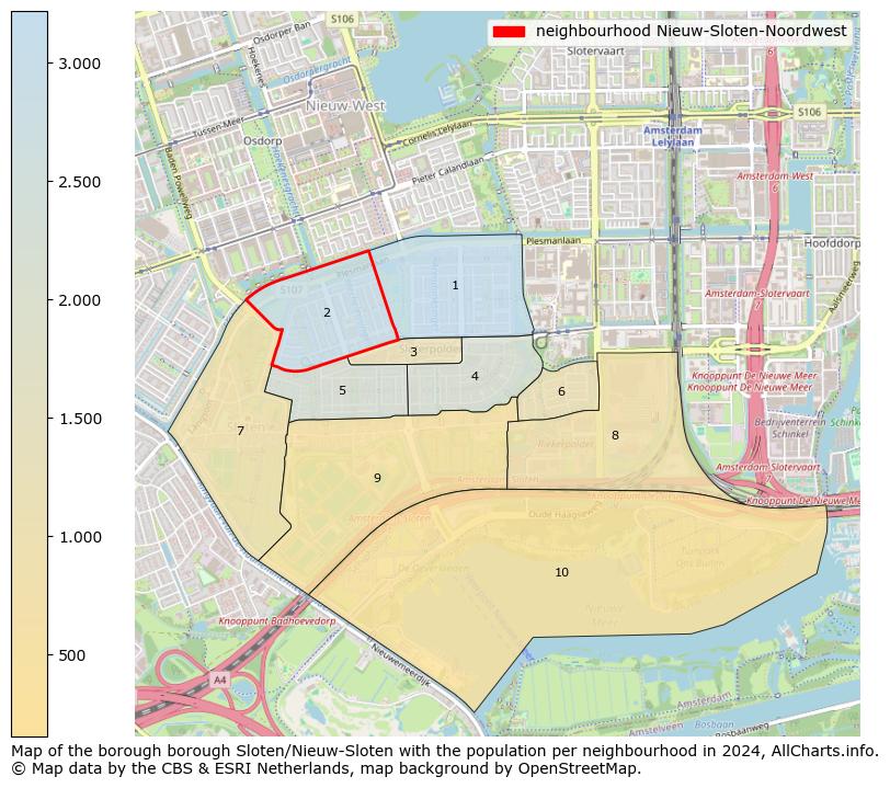 Image of the neighbourhood Nieuw-Sloten-Noordwest at the map. This image is used as introduction to this page. This page shows a lot of information about the population in the neighbourhood Nieuw-Sloten-Noordwest (such as the distribution by age groups of the residents, the composition of households, whether inhabitants are natives or Dutch with an immigration background, data about the houses (numbers, types, price development, use, type of property, ...) and more (car ownership, energy consumption, ...) based on open data from the Dutch Central Bureau of Statistics and various other sources!