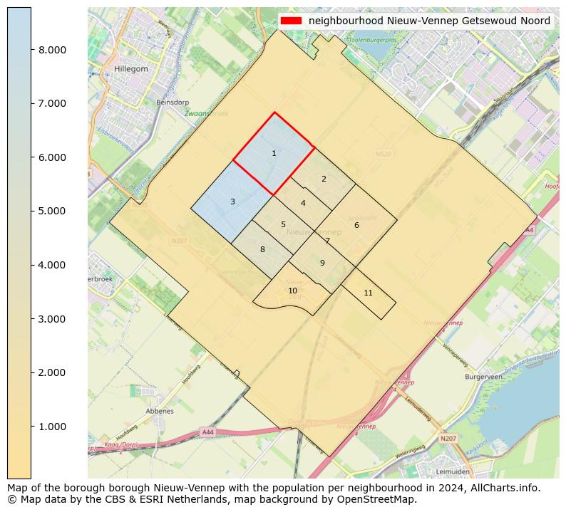 Image of the neighbourhood Nieuw-Vennep Getsewoud Noord at the map. This image is used as introduction to this page. This page shows a lot of information about the population in the neighbourhood Nieuw-Vennep Getsewoud Noord (such as the distribution by age groups of the residents, the composition of households, whether inhabitants are natives or Dutch with an immigration background, data about the houses (numbers, types, price development, use, type of property, ...) and more (car ownership, energy consumption, ...) based on open data from the Dutch Central Bureau of Statistics and various other sources!