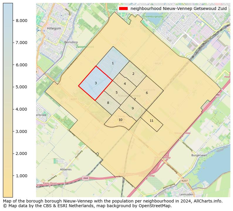 Image of the neighbourhood Nieuw-Vennep Getsewoud Zuid at the map. This image is used as introduction to this page. This page shows a lot of information about the population in the neighbourhood Nieuw-Vennep Getsewoud Zuid (such as the distribution by age groups of the residents, the composition of households, whether inhabitants are natives or Dutch with an immigration background, data about the houses (numbers, types, price development, use, type of property, ...) and more (car ownership, energy consumption, ...) based on open data from the Dutch Central Bureau of Statistics and various other sources!