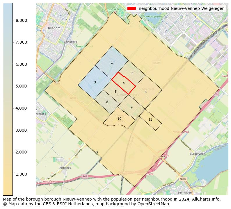 Image of the neighbourhood Nieuw-Vennep Welgelegen at the map. This image is used as introduction to this page. This page shows a lot of information about the population in the neighbourhood Nieuw-Vennep Welgelegen (such as the distribution by age groups of the residents, the composition of households, whether inhabitants are natives or Dutch with an immigration background, data about the houses (numbers, types, price development, use, type of property, ...) and more (car ownership, energy consumption, ...) based on open data from the Dutch Central Bureau of Statistics and various other sources!