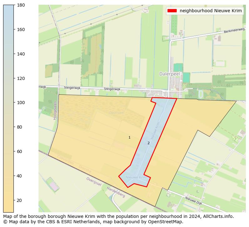 Image of the neighbourhood Nieuwe Krim at the map. This image is used as introduction to this page. This page shows a lot of information about the population in the neighbourhood Nieuwe Krim (such as the distribution by age groups of the residents, the composition of households, whether inhabitants are natives or Dutch with an immigration background, data about the houses (numbers, types, price development, use, type of property, ...) and more (car ownership, energy consumption, ...) based on open data from the Dutch Central Bureau of Statistics and various other sources!